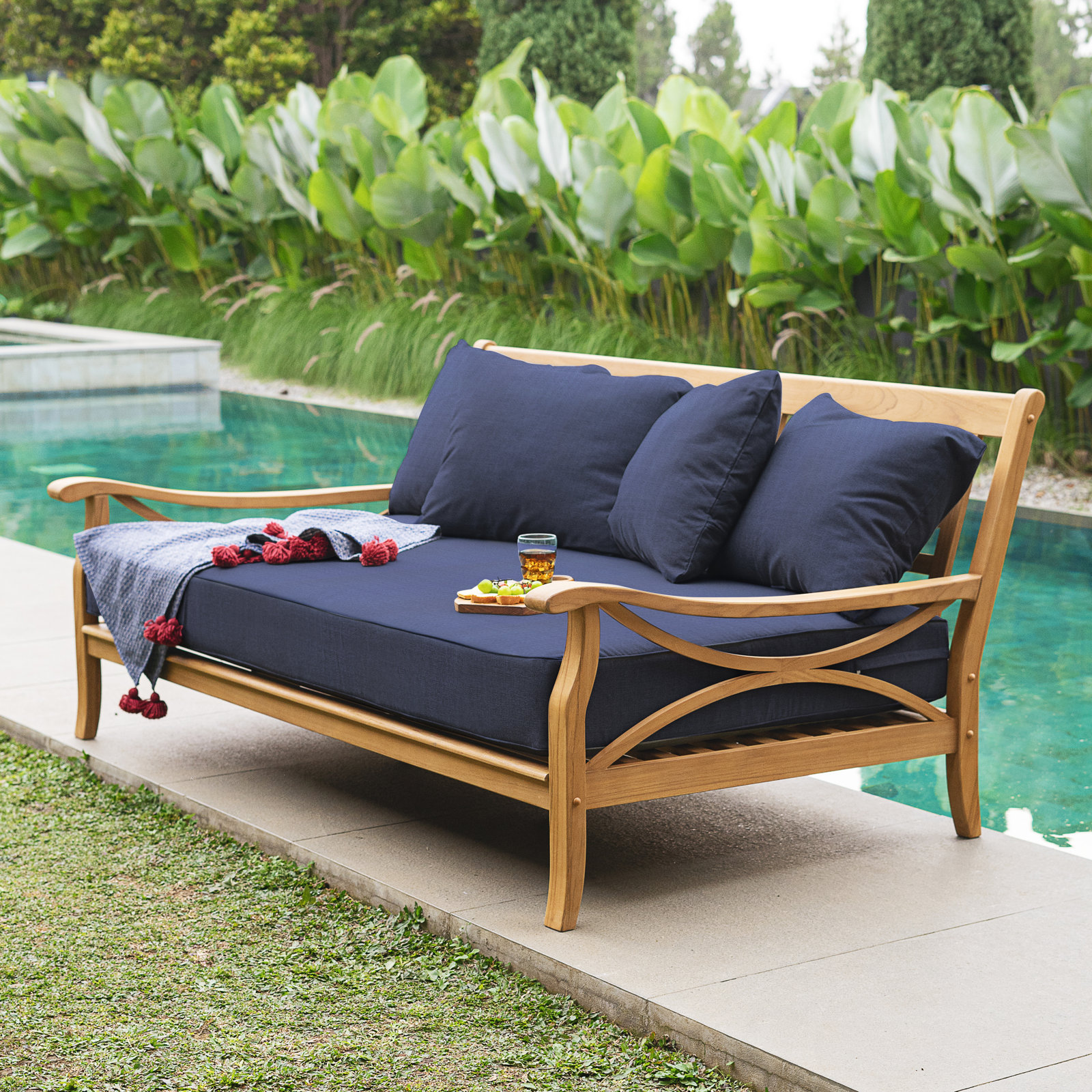 Malena 5-Person Teak Patio Seating Group