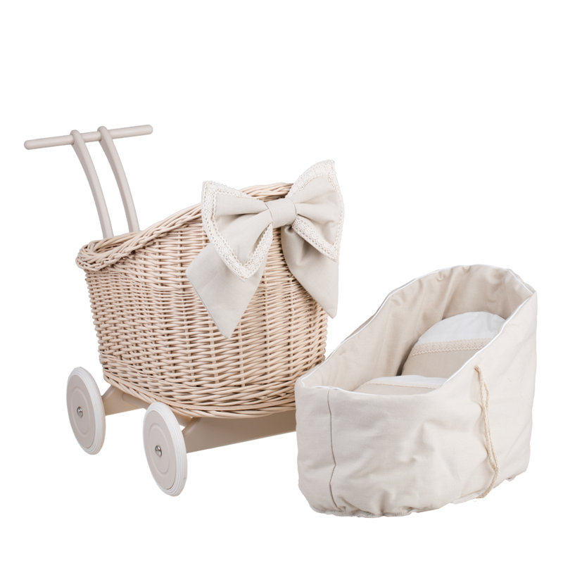 Hogsett Wicker Doll Stroller