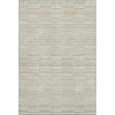 Premium Machine Washable Prisco Taupe Rug