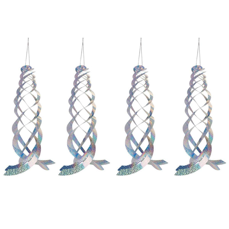 Demick Bird Repellent Spiral Reflectors Hanging Reflective Bird Scare Deterrent Devices