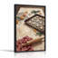 Étoile et arbre en forme de biscuits sur un plateau de cuisson avec art mural sur toile de Noël-59449301