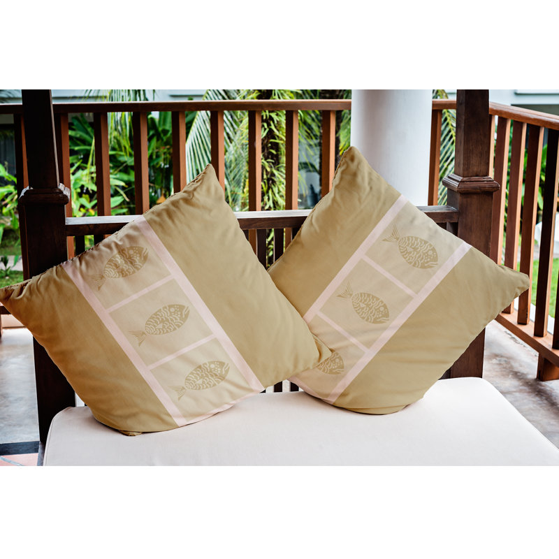 Housse de coussin Bartow, 18 po x 18 po, Taupe