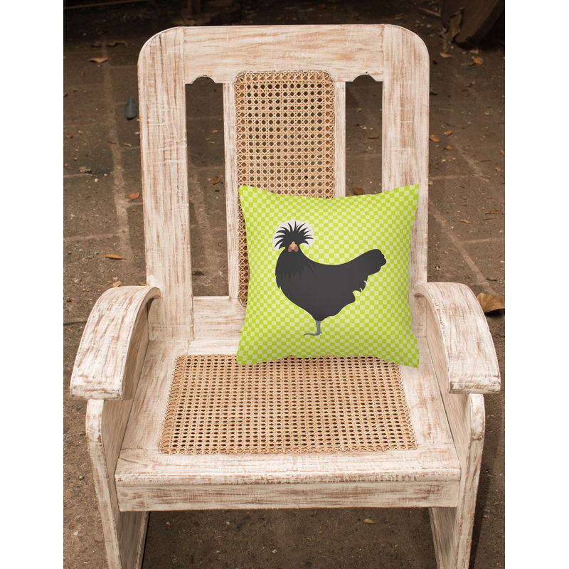 Coussin extérieur carré, Vert, 18 po x 18 po