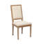 Chaise d'appoint rembourrée en lin Haile-1912570700
