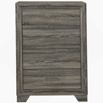 Commode à 4 tiroirs en chêne brun