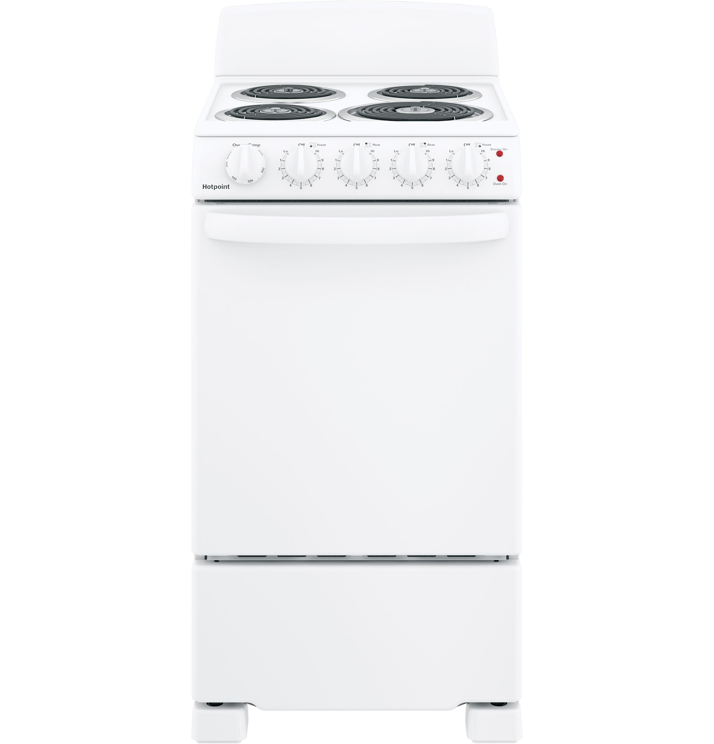 Summit 20 in. 2.3 cu. ft. Oven Freestanding Electric Range with 4 Coil  Burners - White