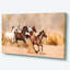 «Herd Gallops in Sand Storm», reproduction de photo sur toile tendue-25539004-33252032