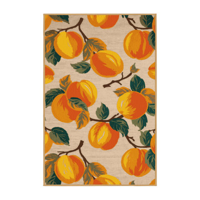  Tapis lavable abricot