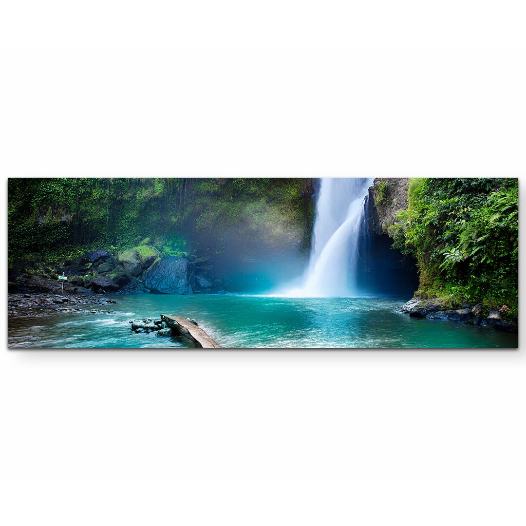 Leinwandbild Wasserfall im Dschungel