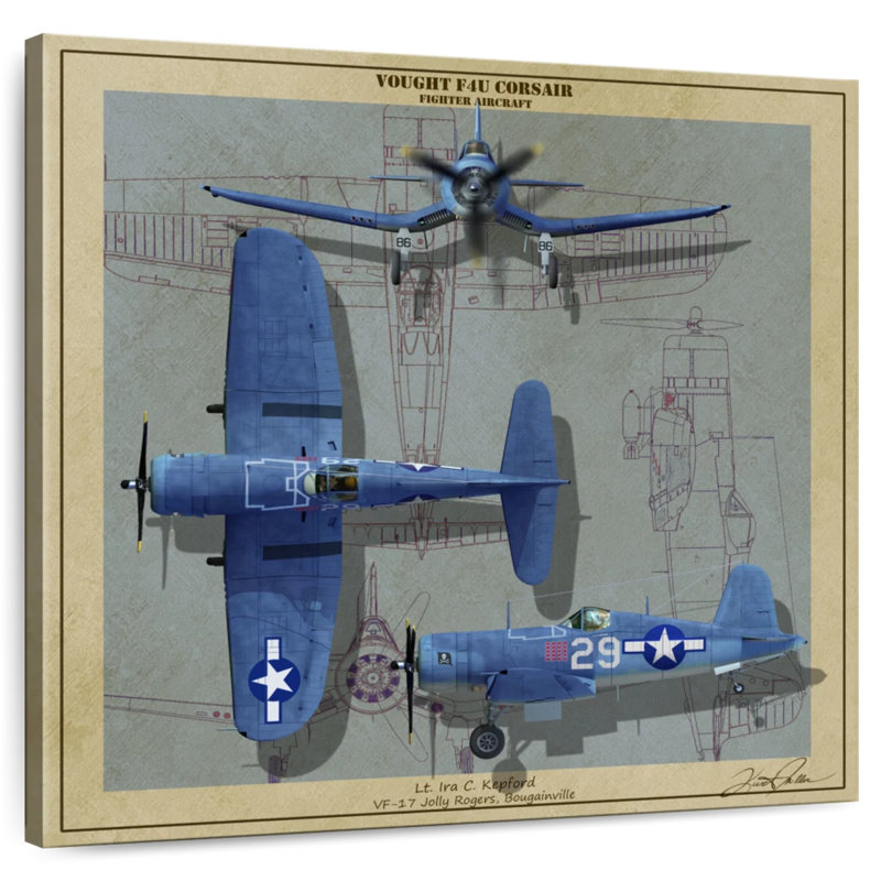 Avion de chasse F4U Corsair de la Seconde Guerre mondiale