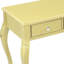 Coiffeuse de luxe dorée avec miroir ovale et 3 tiroirs de rangement, parfait pour les bijoux de maquillage, console de meuble-lavabo de fabrication élégante de haute qualité, matériau