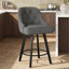 Swivel Upholstered Bar Stool with Solid Wood Frame-1584440448-1584440462