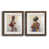 Papier, cadre noyer