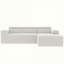 Canapés modulaires | Canapé en forme de L de 109 po avec méridienne en L et méridienne, sans assemblage | Tissu | Standard-37263666