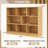 Wood Storage Cube Bookcase 3 Tier 8 Cube Open Shelf Storage Cabinet-1285682881
