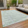 Machine Washable Indoor/Outdoor Chantille Mint Rug
