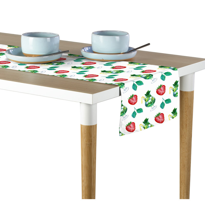 Elica Geometric Table Runner, 72" x 12"