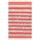 Queens Boulevard Striped Handwoven Wool Brown/Pink Area Rug