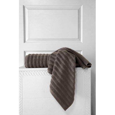 Hamrick 100% Cotton Plush Ribbed Bath Towel