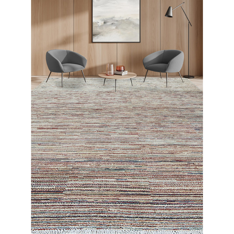 Hand-Knotted High-Quality Beige Area Rug