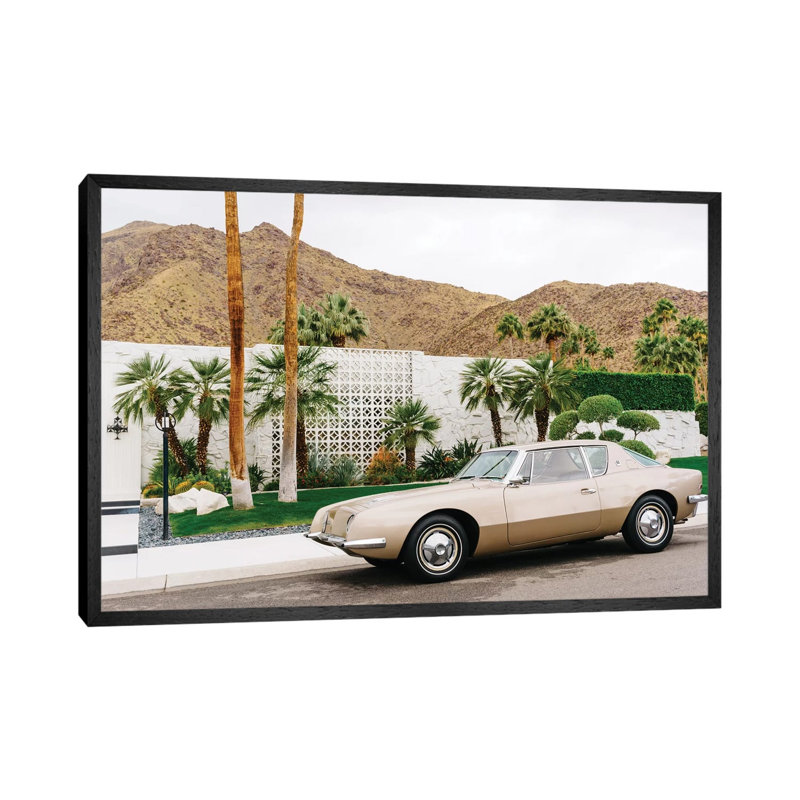 Palm Springs Ride III by Bethany Young - Print on Canvas, 66.04cm H x 101.6cm W x 3.81cm D, Black Framed