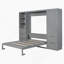 Lit escamotable Murphy avec placard, tiroirs et tablettes-118005179