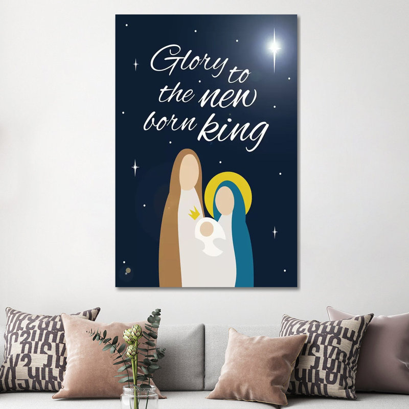 Nativity King by Jace Grey - Wrapped Canvas Painting, 152.5 cm H x 101.5 cm W