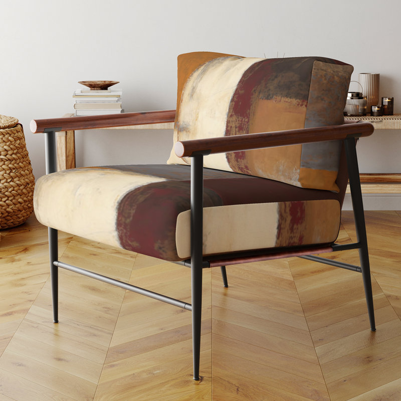 Culligan - Chaise rembourrée avec accoudoirs, Noir, noir, noir, noir