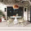 Chaise en rotin vert-2021978295