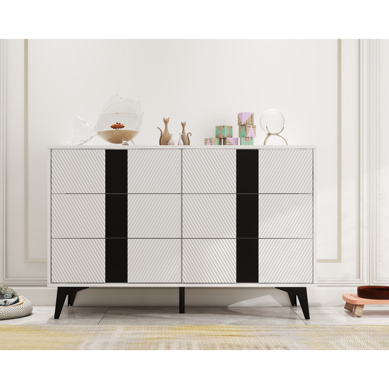 Commode 6 tiroirs Jahmaine
