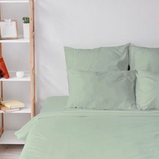 Ensemble de draps 6 pièces en microfibre brossée double ultra douce, feuilles rafraîchissantes avec poches très profondes - Lavable à la machine