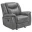 Artrice Upholstered Padded Arm Glider Recliner Grey-278515033