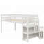 Lit mezzanine simple avec escalier, aucun sommier nécessaire, robuste et amp; Durable-1891151775