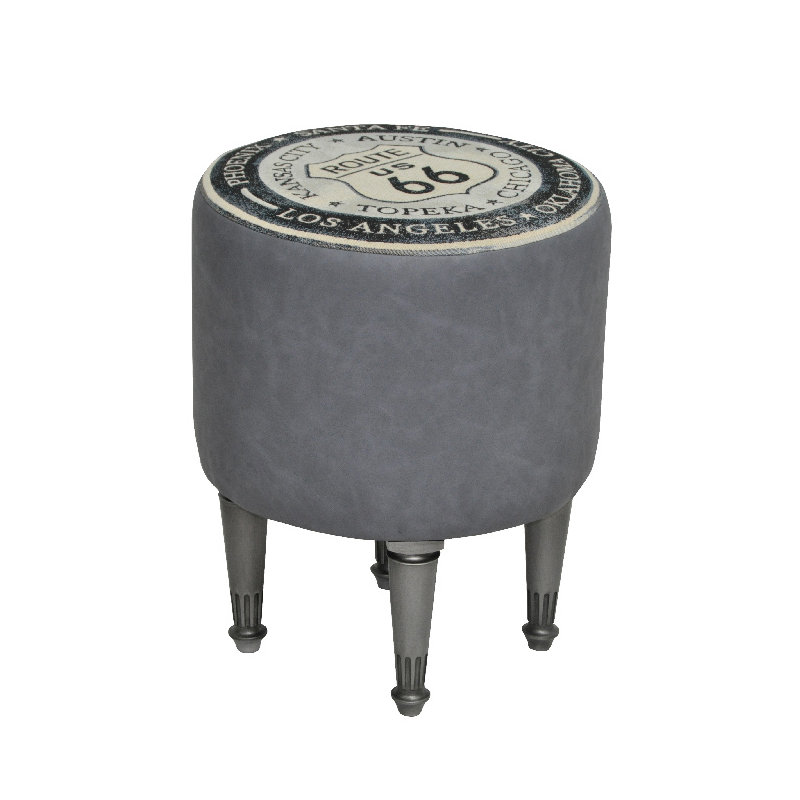 Solid + Manufactured Wood Accent Stool