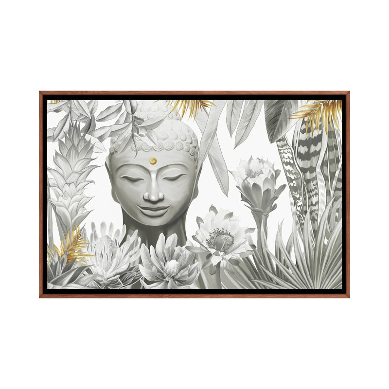 Buddha by Nettsch - Floater Frame Painting on Canvas