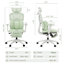Chaise de bureau ergonomique verte Cablady-1242810630
