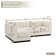 Chenille Modular Sectional, L-Shaped Contemporary Sleeper Bed with Solid Wood Base