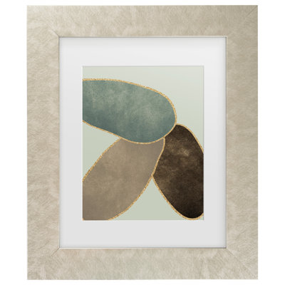 Bilge Paksoylu  Abstract Circles With 3 Matted Framed Art