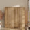 Ensemble d'armoire à panneau cannelée Designer Modern Minimalist