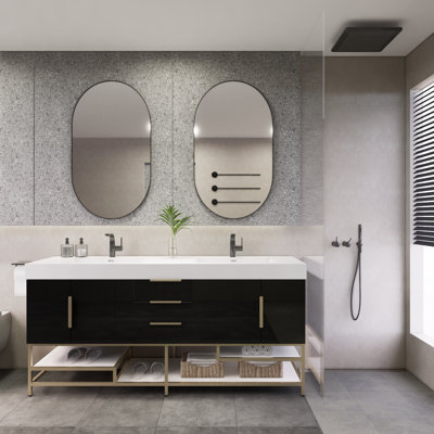 Ensemble de meuble-lavabo double 72 po Edgemont
