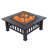  Steel Fire Pit Table – Portable Outdoor Bonfire & BBQ Set-215390332