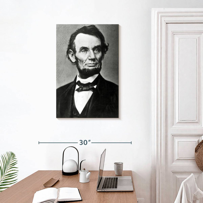 Keiri Monochrome Abraham Lincoln, 30" H x 20" W