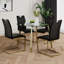 Table ronde en verre de style moderne