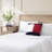 Tommy Hilfiger NY Flag White Throw Pillow