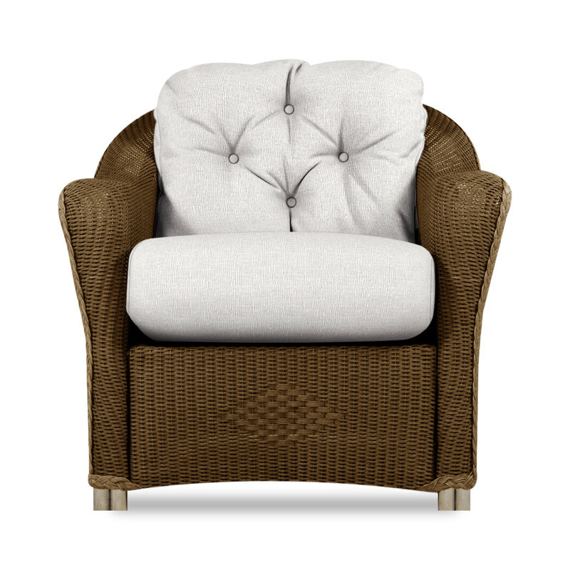 Reflections Outdoor Lounge Chair, Bark, Rollo Linen