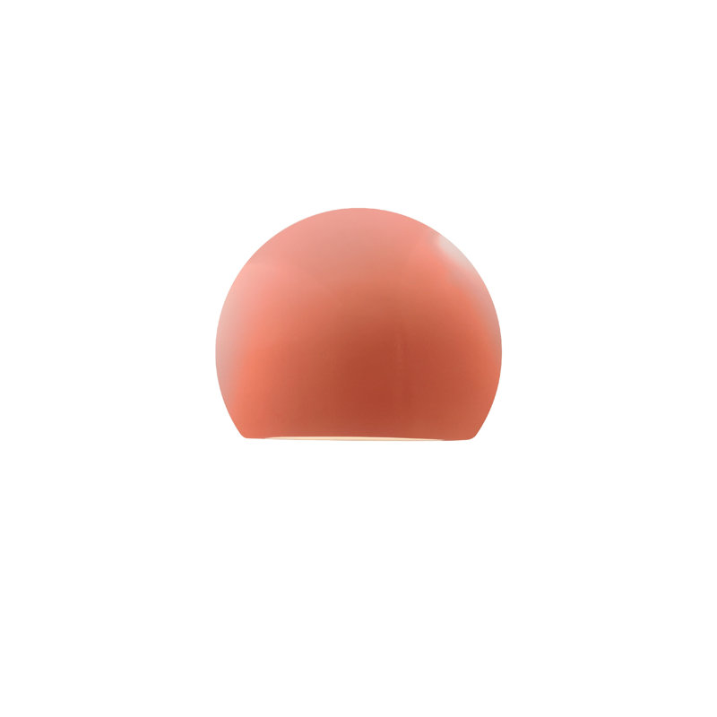 Azem Ceramic LED Wall Sconce, Gloss Blush