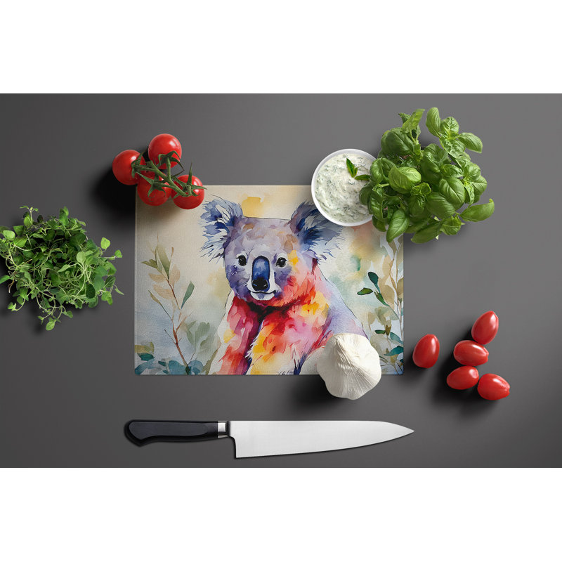 Koala Glass Cutting Board Large