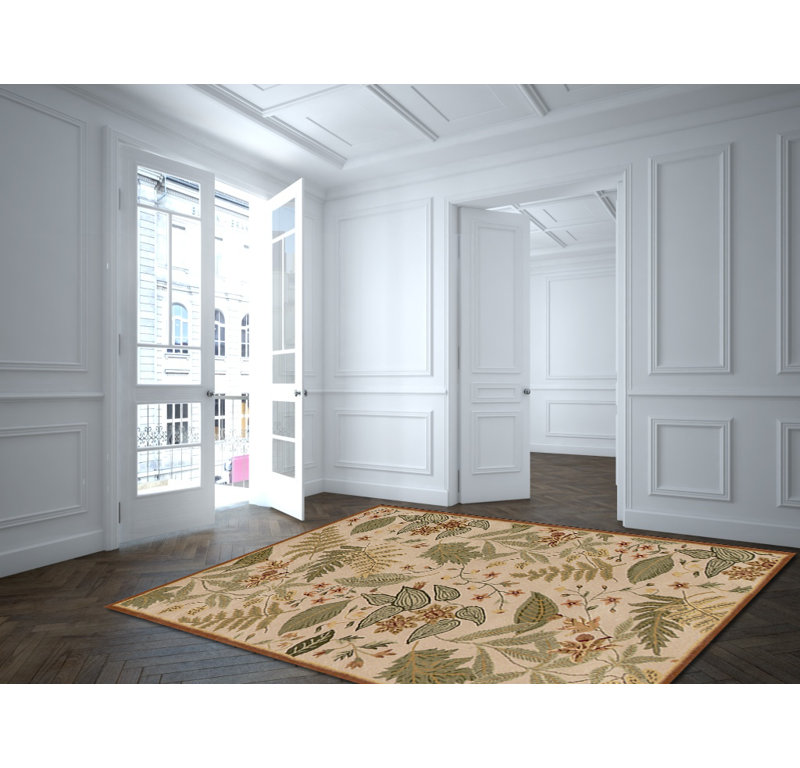 Juliet Wool Floral Indoor Rug, Rectangle 3'6" x 5'6"