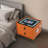 Smart Bedside Table with 2 Drawers, Bluetooth Speaker, Wireless Charging Station, USB Ports, LED Light and Fingerprint Lock, Modern Nightstand 19.70" W x 15.75" D x 18.11" H-1018907475