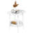 Small Coffee Table,Flower Shaped Desktop Tea Table,Minimalist Display Coffee Table with 2-Tier